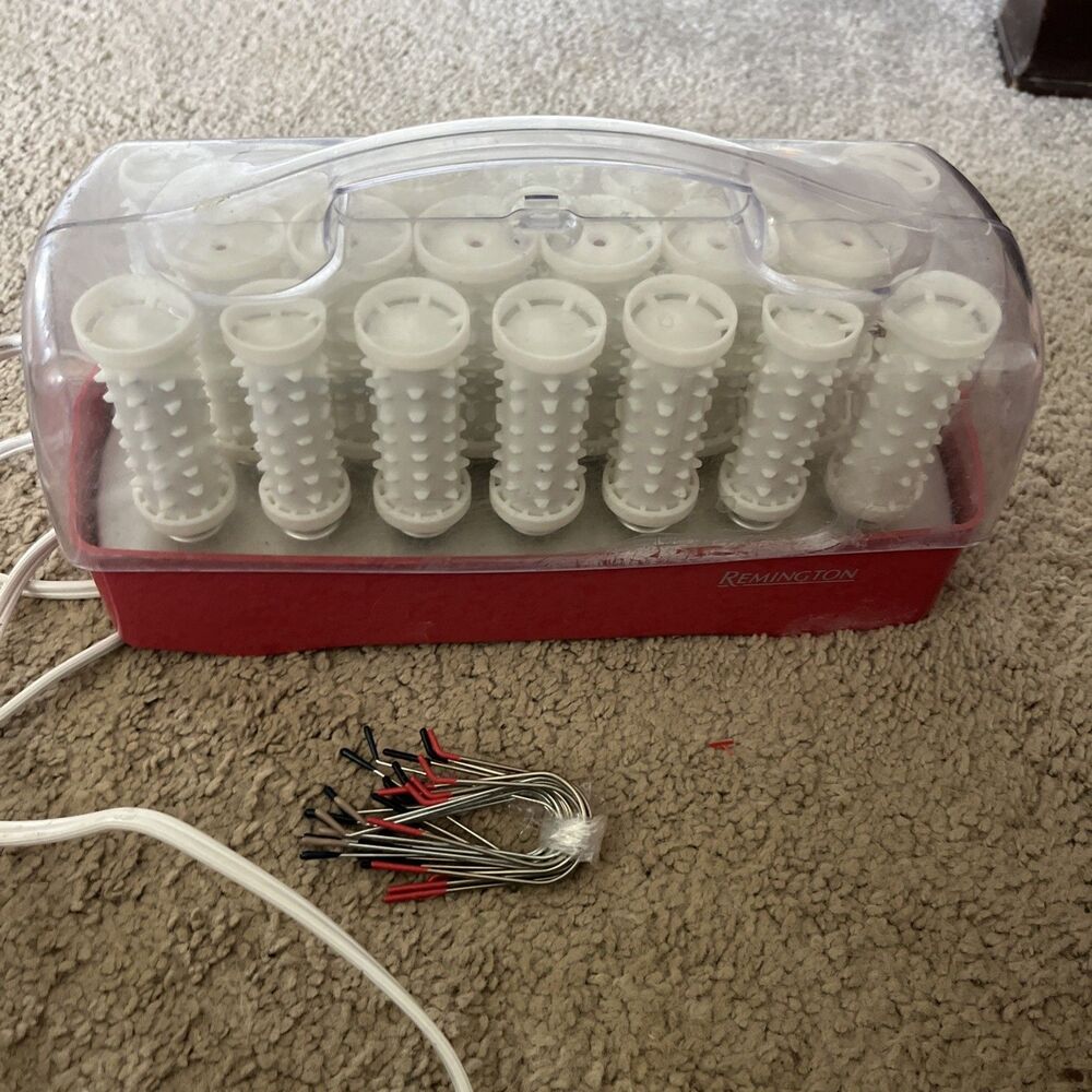 REMINGTON Style Setter II  HOT ROLLERS CURLERS H1080 With 16 CLIPS PREOWNED